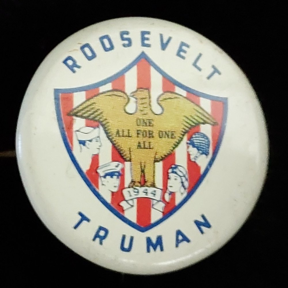 Retro: Roosevelt Truman Campaign Button